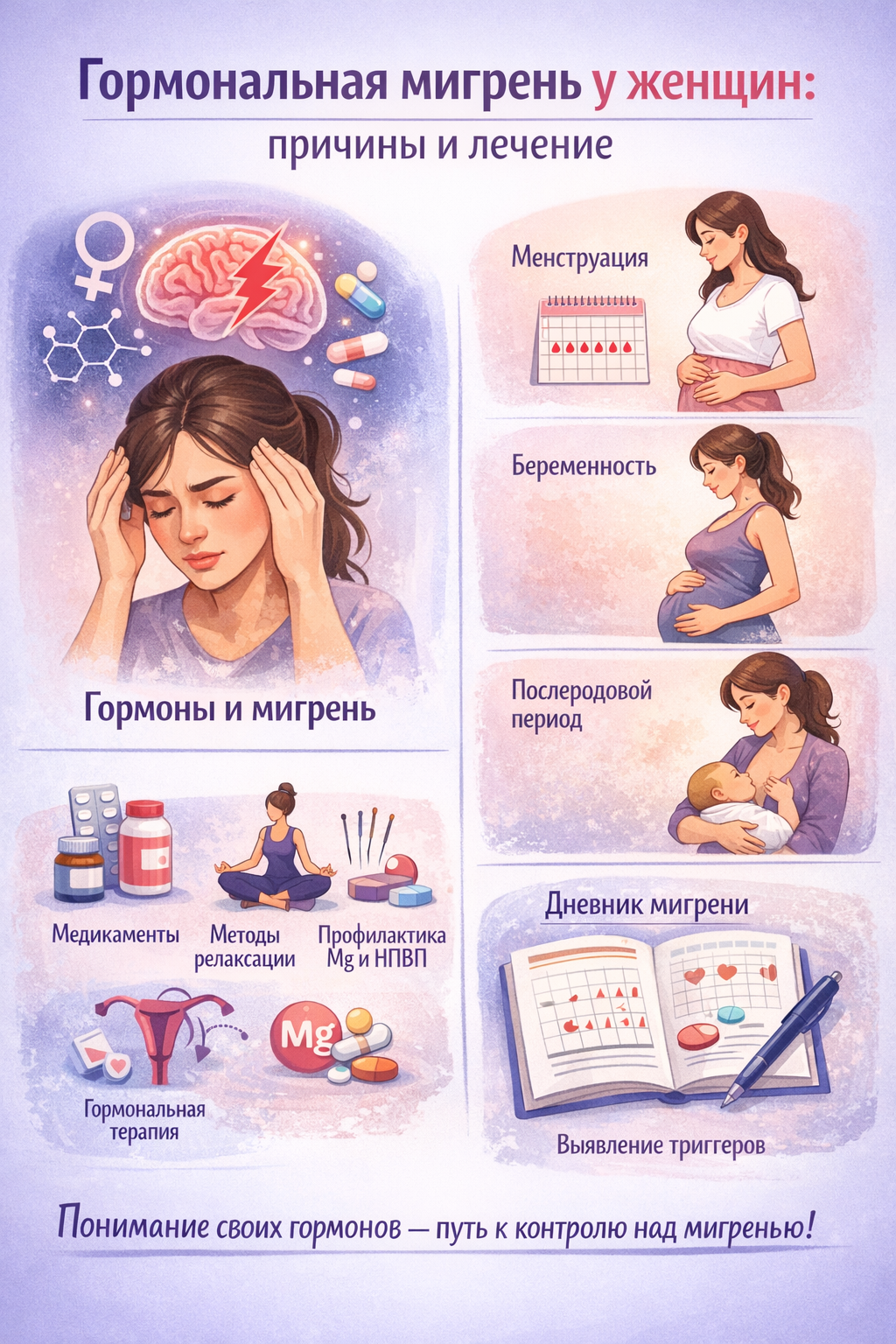 Гормональная мигрень у женщин